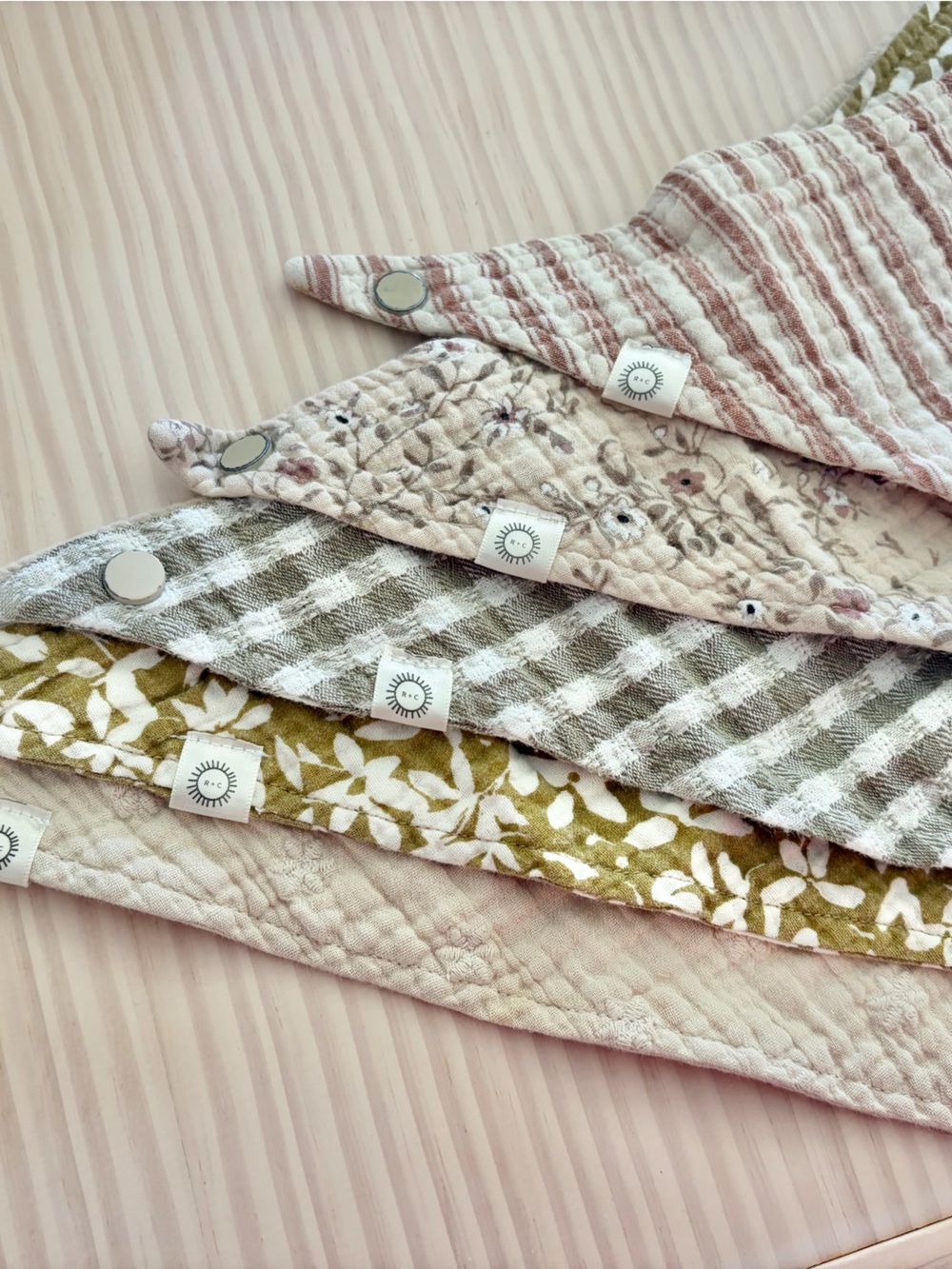 Rylee + Cru Baby Bandana Bib Set